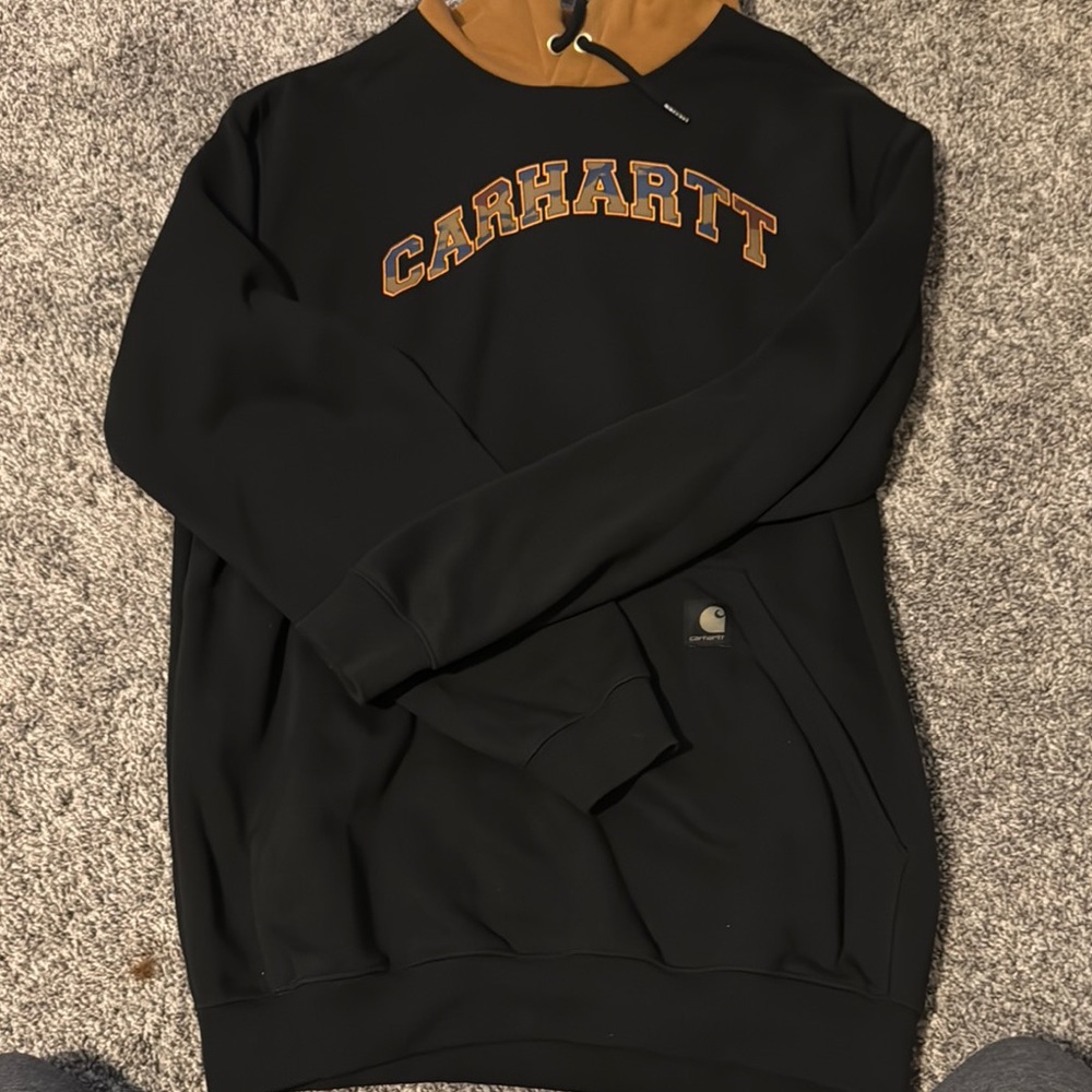 Carhartt Men's Black and Brown Sweater